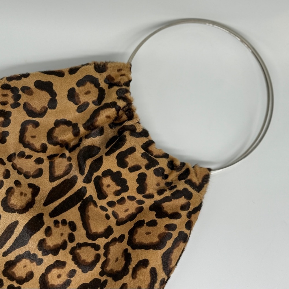 Fendi Leopard Print Hobo Bag with Black Accents - Picture 3 of 15